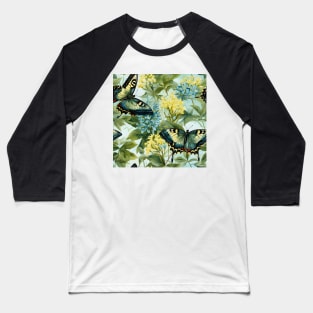 Butterflies Watercolor 19 - Tiger Swallowtail Baseball T-Shirt